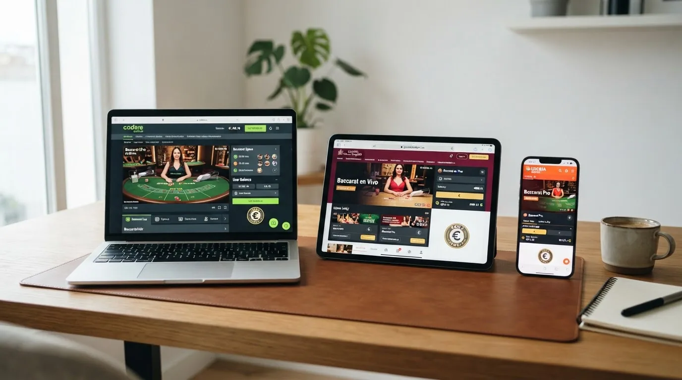 Captura de los portales de varios casinos online con licencia DGOJ mostrando sus secciones de juego de mesa