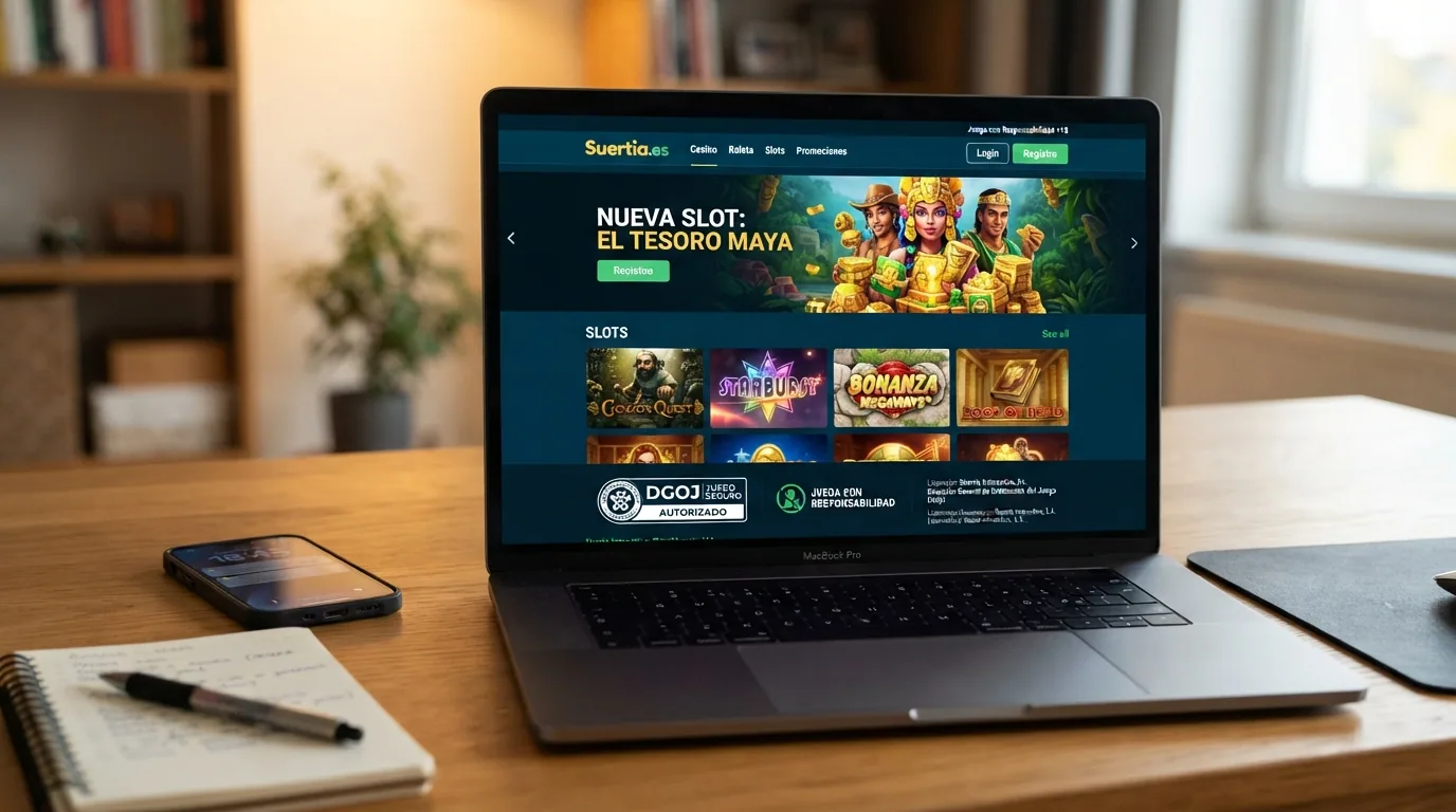 Captura de la página de un casino con licencia .es mostrando Starburst destacado en su catálogo de tragaperras