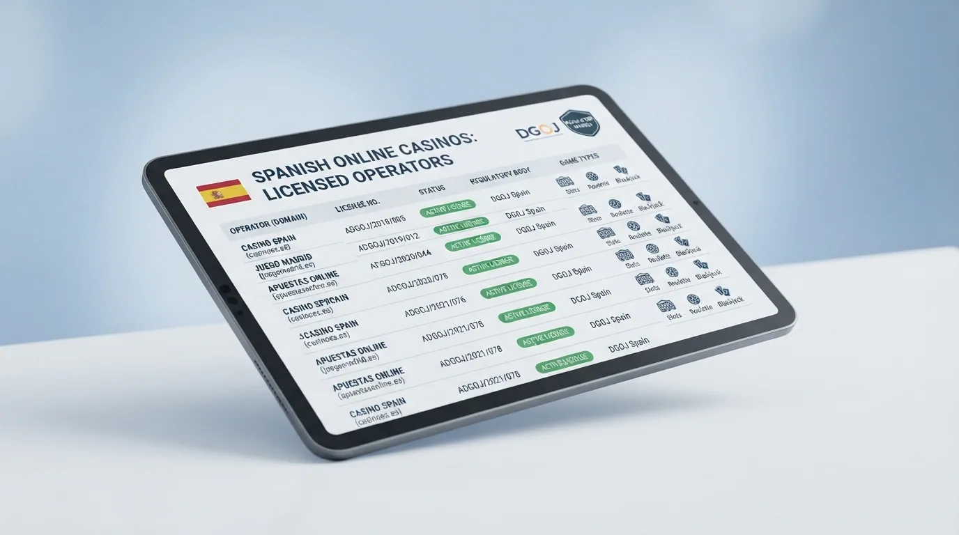 Tabla comparativa con los diez operadores analizados, sus compañías operadoras y dominios .es