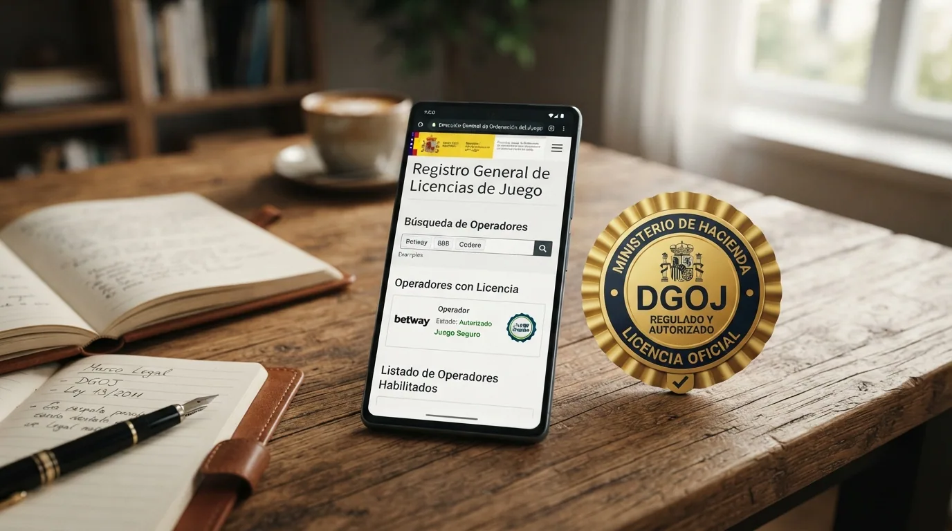 Captura del buscador público de operadores de la DGOJ (ordenacionjuego.es) con el campo de consulta visible