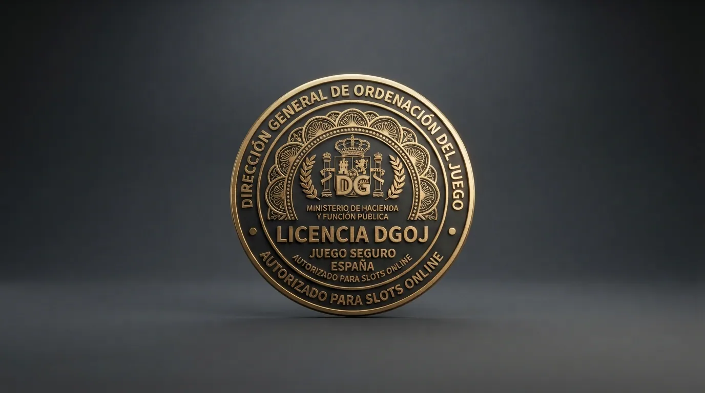 Barra de direcciones de un navegador mostrando el dominio .es y el candado de seguridad junto a un sello que referencia a la Dirección General de Ordenación del Juego